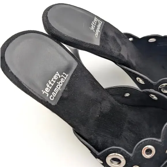 Jeffrey Campbell Odom Studded Slide Sandal Women's Black Size US5.5 EU36